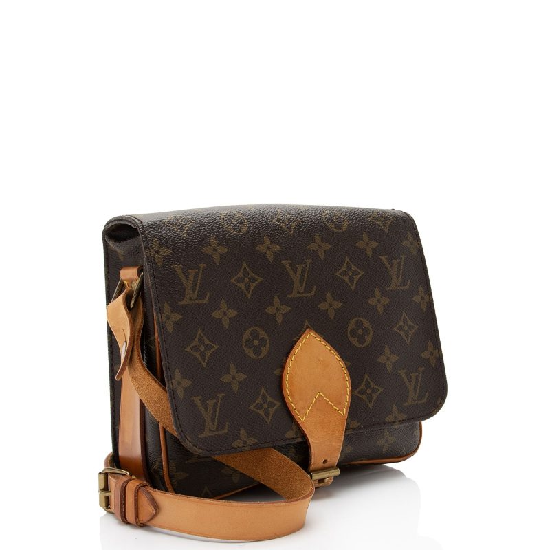 Louis Vuitton Vintage Monogram Canvas Cartouchiere MM Shoulder Bag (7VUXQB) - Image 2