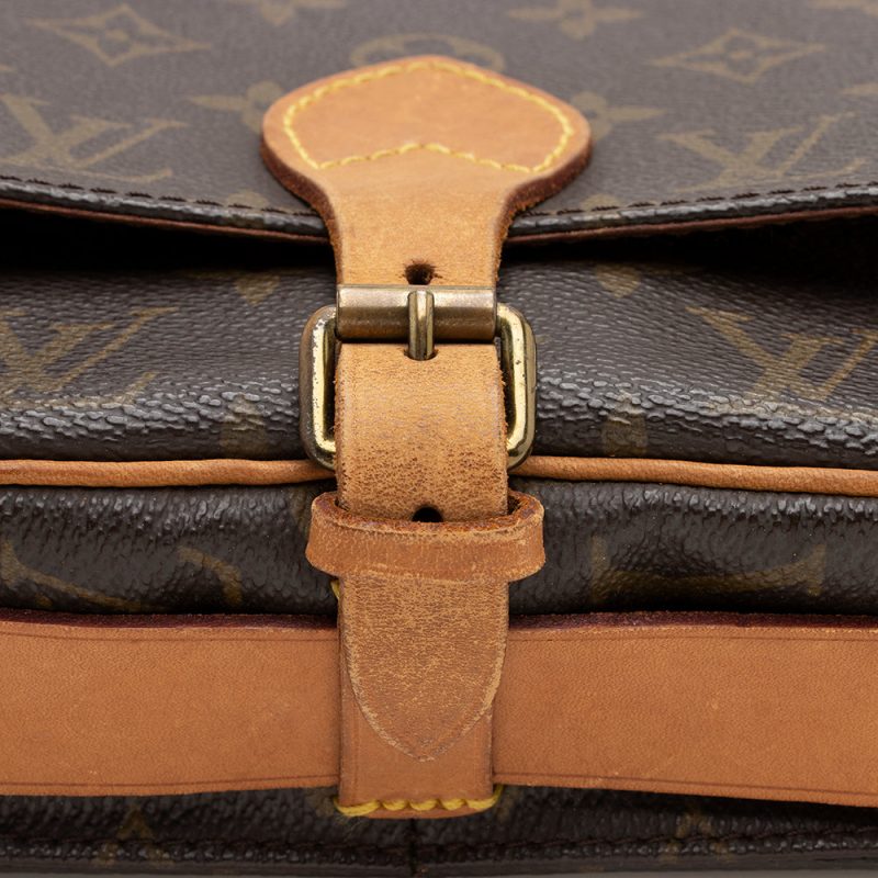 Louis Vuitton Vintage Monogram Canvas Cartouchiere PM Shoulder Bag (16187) - Image 9