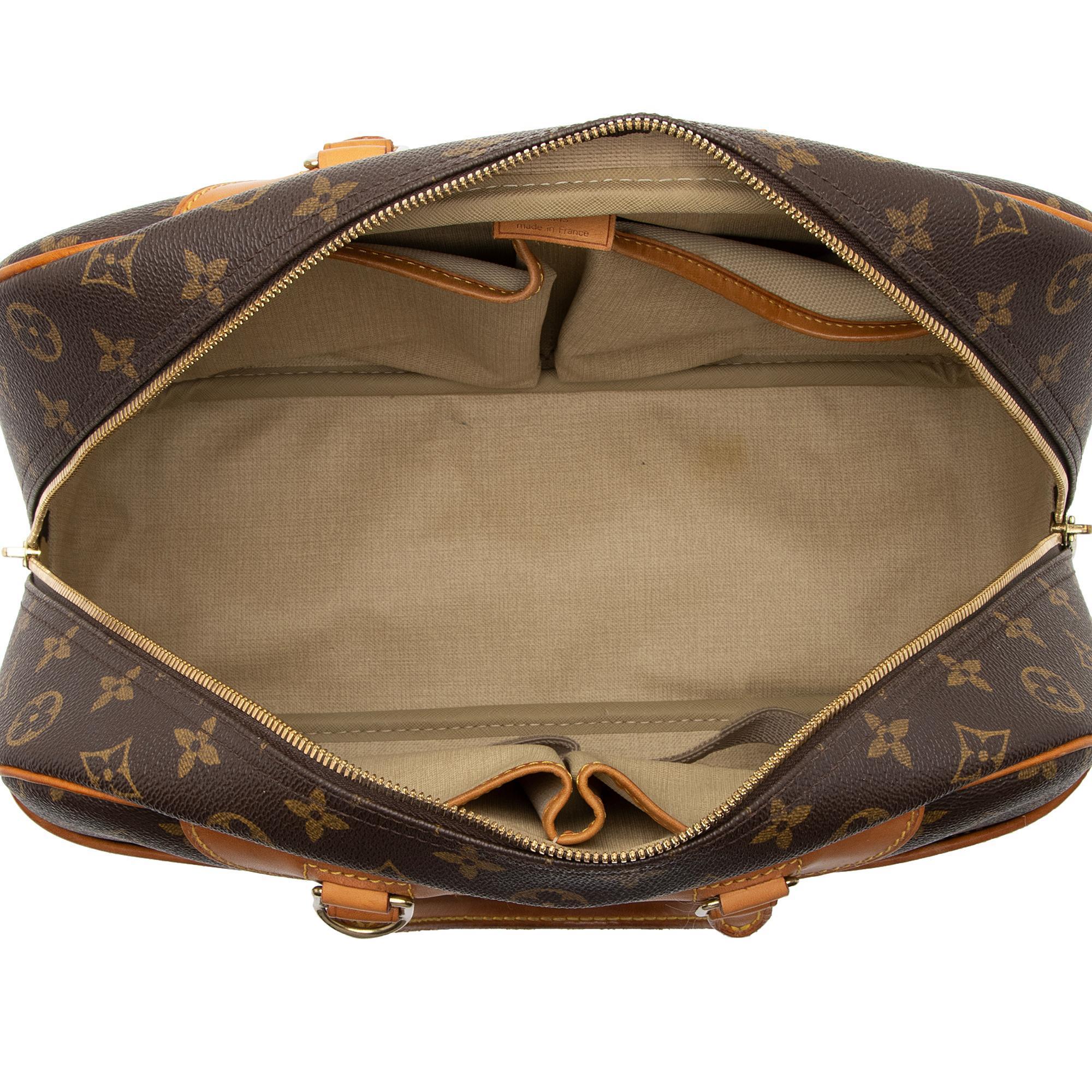 Louis Vuitton Vintage Monogram Canvas Deauville Satchel (Gr6OXR) - Image 7
