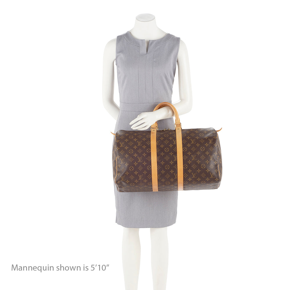 Louis Vuitton Vintage Monogram Canvas Keepall 45 Duffle Bag (17139) - Image 5