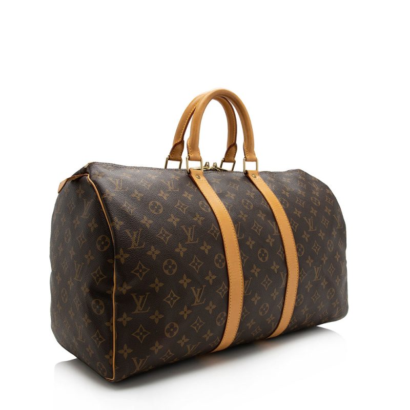 Louis Vuitton Vintage Monogram Canvas Keepall 45 Duffle Bag (17139) - Image 2