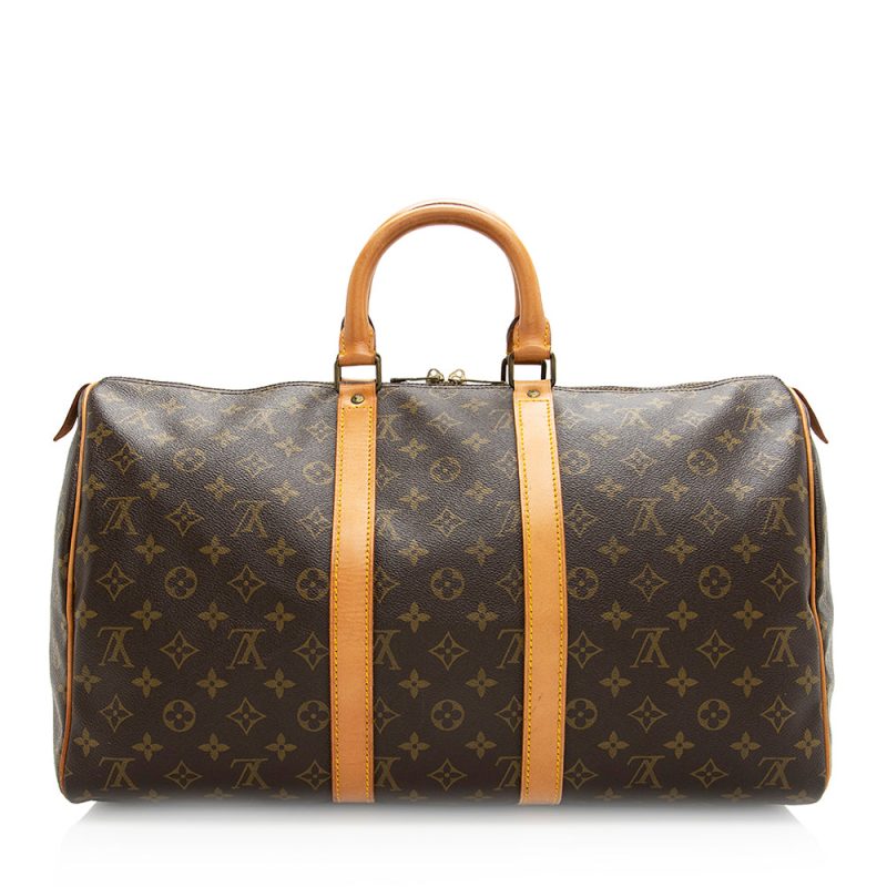 Louis Vuitton Vintage Monogram Canvas Keepall 45 Duffel Bag (20143) - Image 3