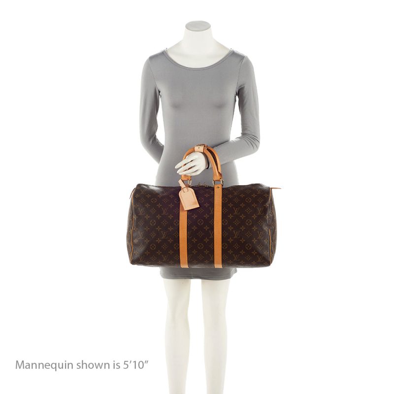 Louis Vuitton Vintage Monogram Canvas Keepall 45 Duffel Bag (21026) - Image 5