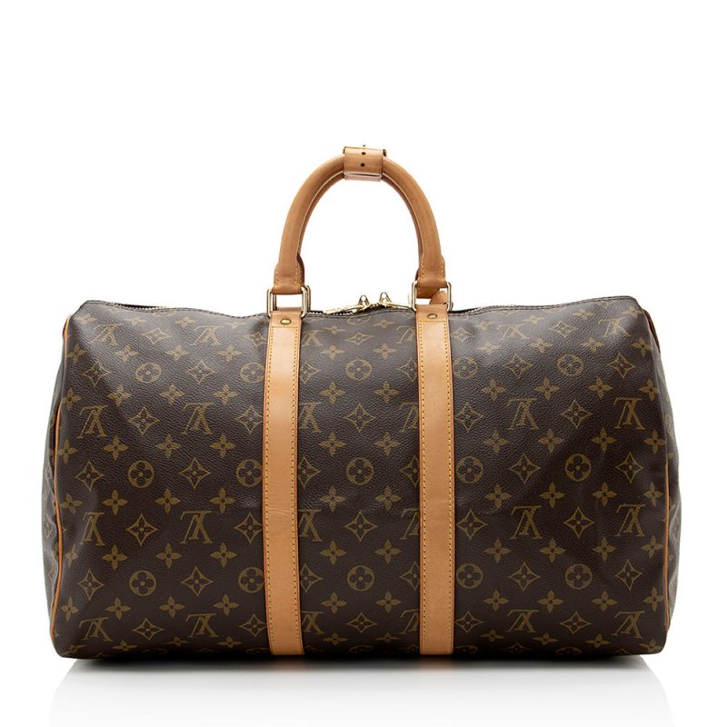 Louis Vuitton Vintage Monogram Canvas Keepall 45 Duffel Bag (21651) - Image 3