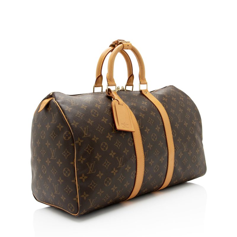 Louis Vuitton Vintage Monogram Canvas Keepall 45 Duffle Bag (YAHzBU) - Image 2