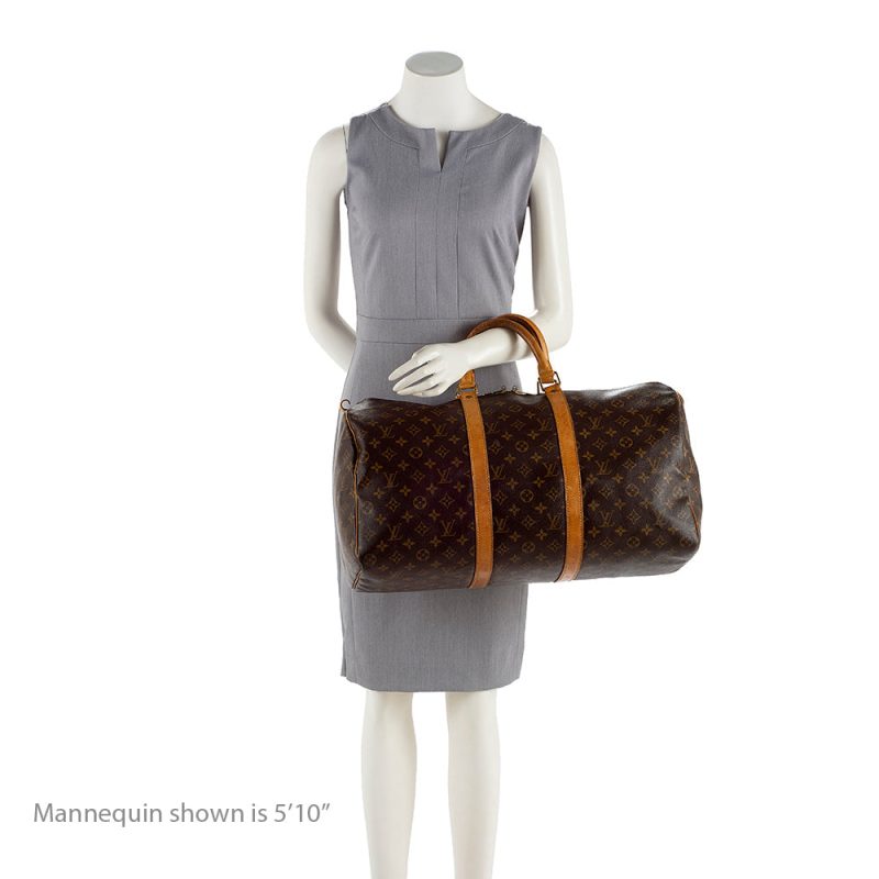 Louis Vuitton Vintage Monogram Canvas Keepall 50 Duffel Bag (14703) - Image 5