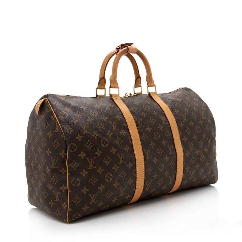 Louis Vuitton Vintage Monogram Canvas Keepall 50 Duffel Bag (17140) - Image 2