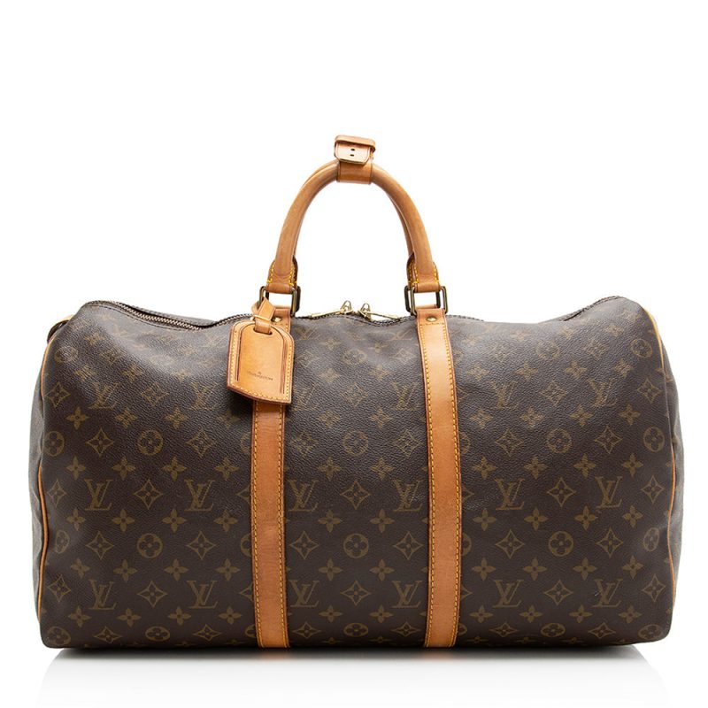 Louis Vuitton Vintage Monogram Canvas Keepall 50 Duffel Bag (20201)