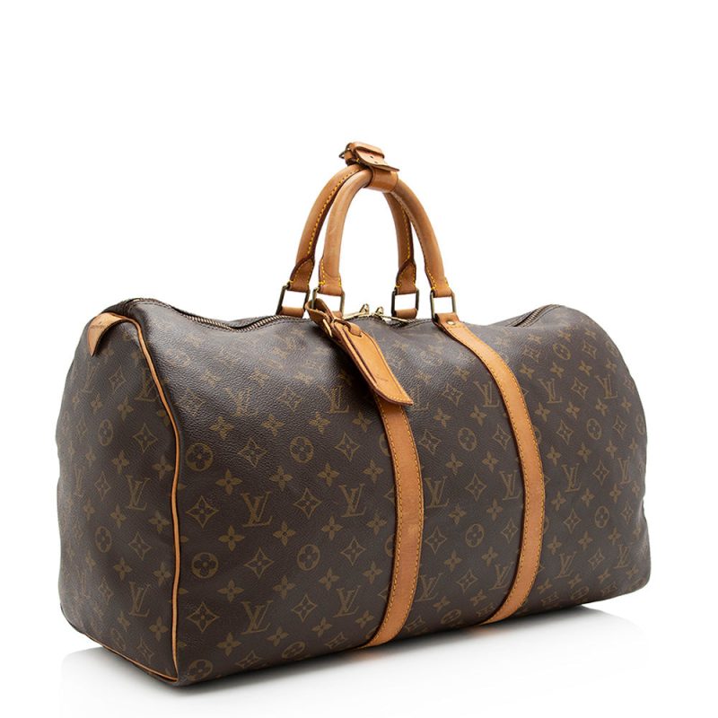 Louis Vuitton Vintage Monogram Canvas Keepall 50 Duffel Bag (20201) - Image 2