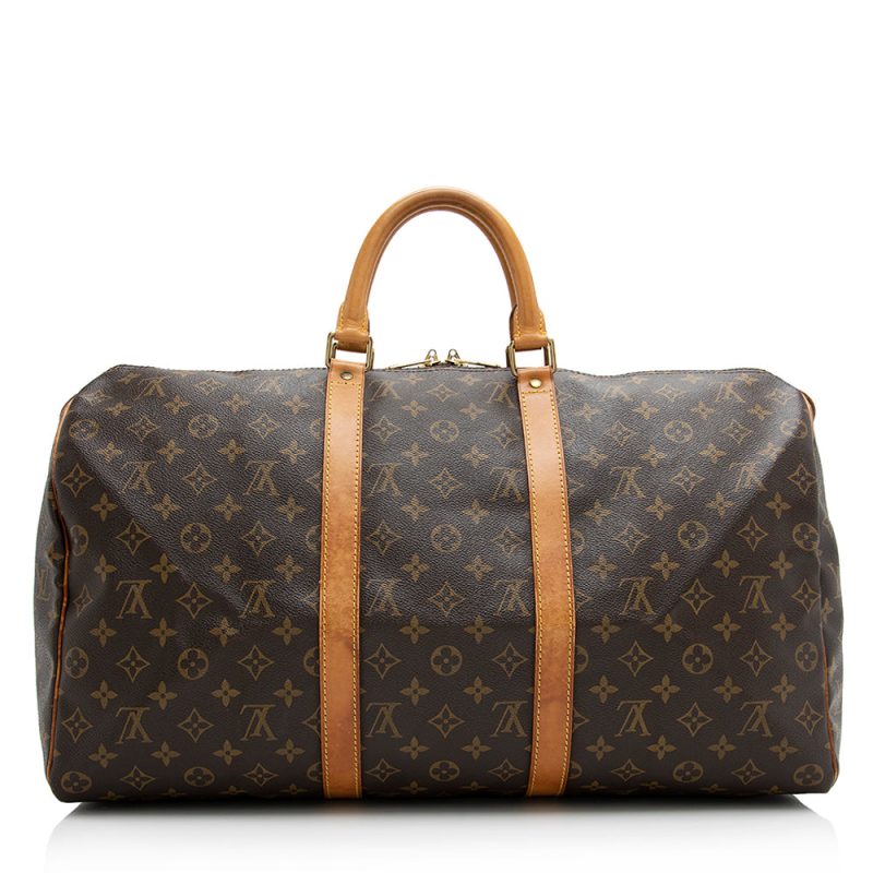 Louis Vuitton Vintage Monogram Canvas Keepall 50 Duffel Bag (21185) - Image 3