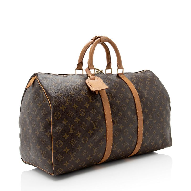 Louis Vuitton Vintage Monogram Canvas Keepall 50 Duffel Bag (21935) - Image 2