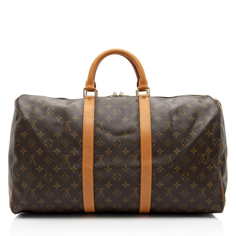 Louis Vuitton Vintage Monogram Canvas Keepall 50 Duffle Bag (eII6TM) - Image 3