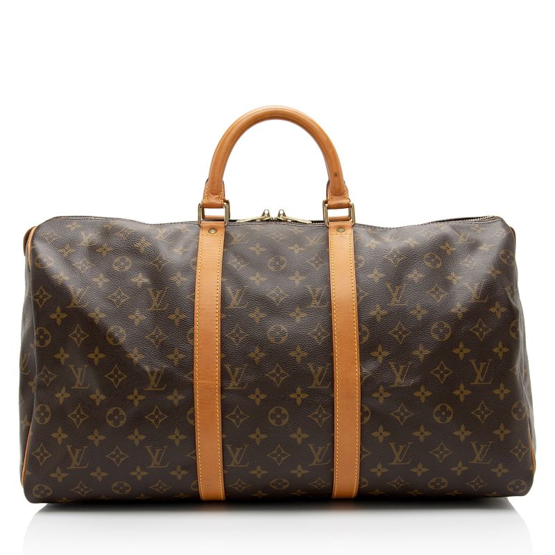 Louis Vuitton Vintage Monogram Canvas Keepall 50 Duffle Bag (eII6TM)