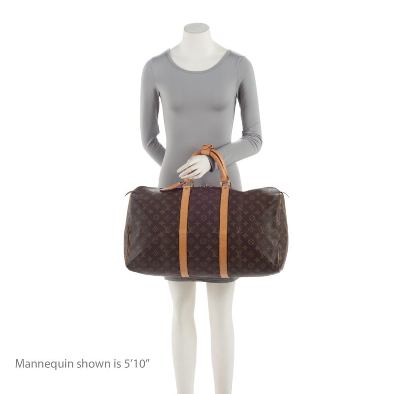 Louis Vuitton Vintage Monogram Canvas Keepall 50 Duffle Bag (pbdXBN) - Image 5