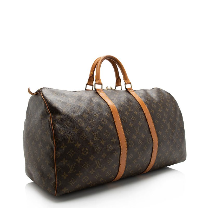 Louis Vuitton Vintage Monogram Canvas Keepall 55 Duffel Bag (16747) - Image 2