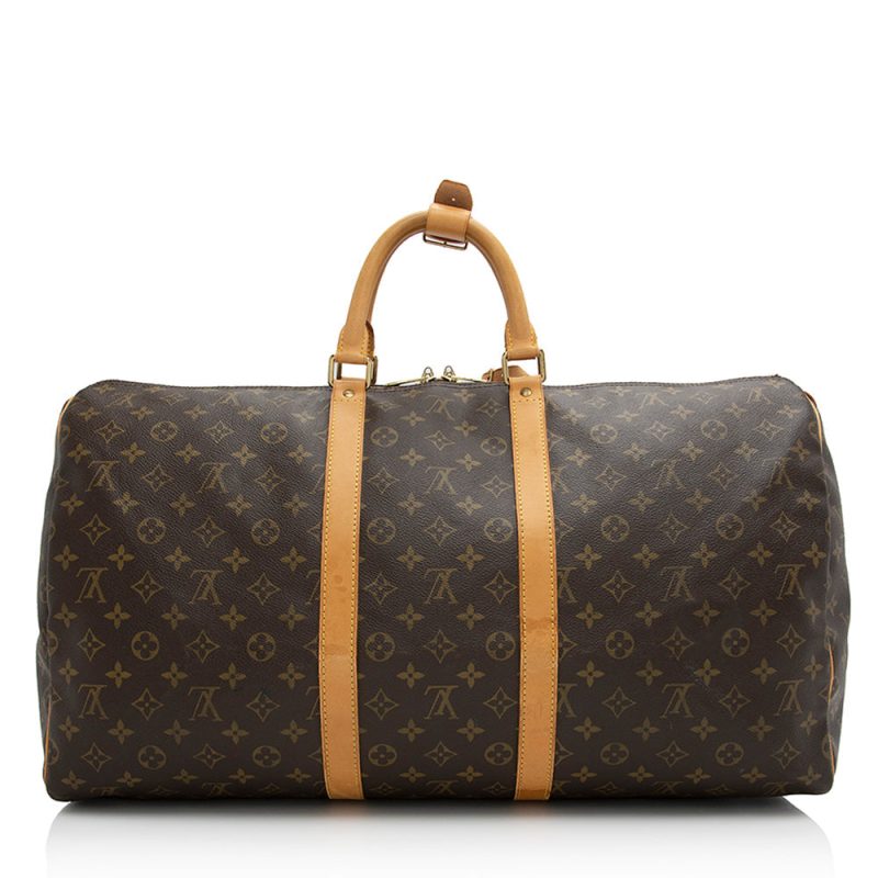 Louis Vuitton Vintage Monogram Canvas Keepall 55 Duffle Bag (21843) - Image 3