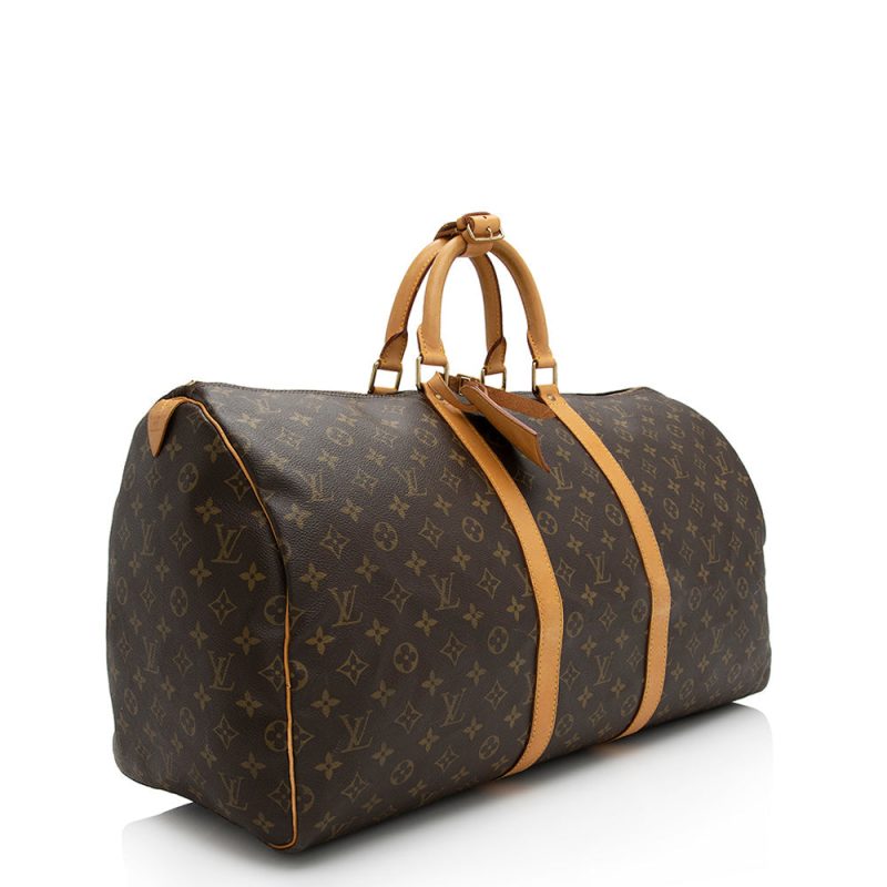 Louis Vuitton Vintage Monogram Canvas Keepall 55 Duffle Bag (21843) - Image 2