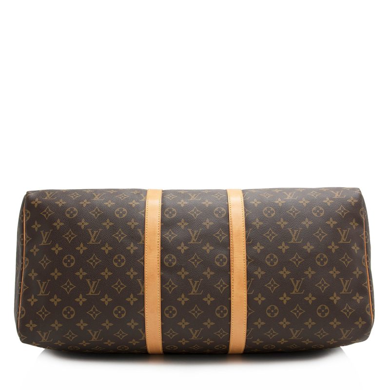Louis Vuitton Vintage Monogram Canvas Keepall 55 Duffel Bag (22379) - Image 4
