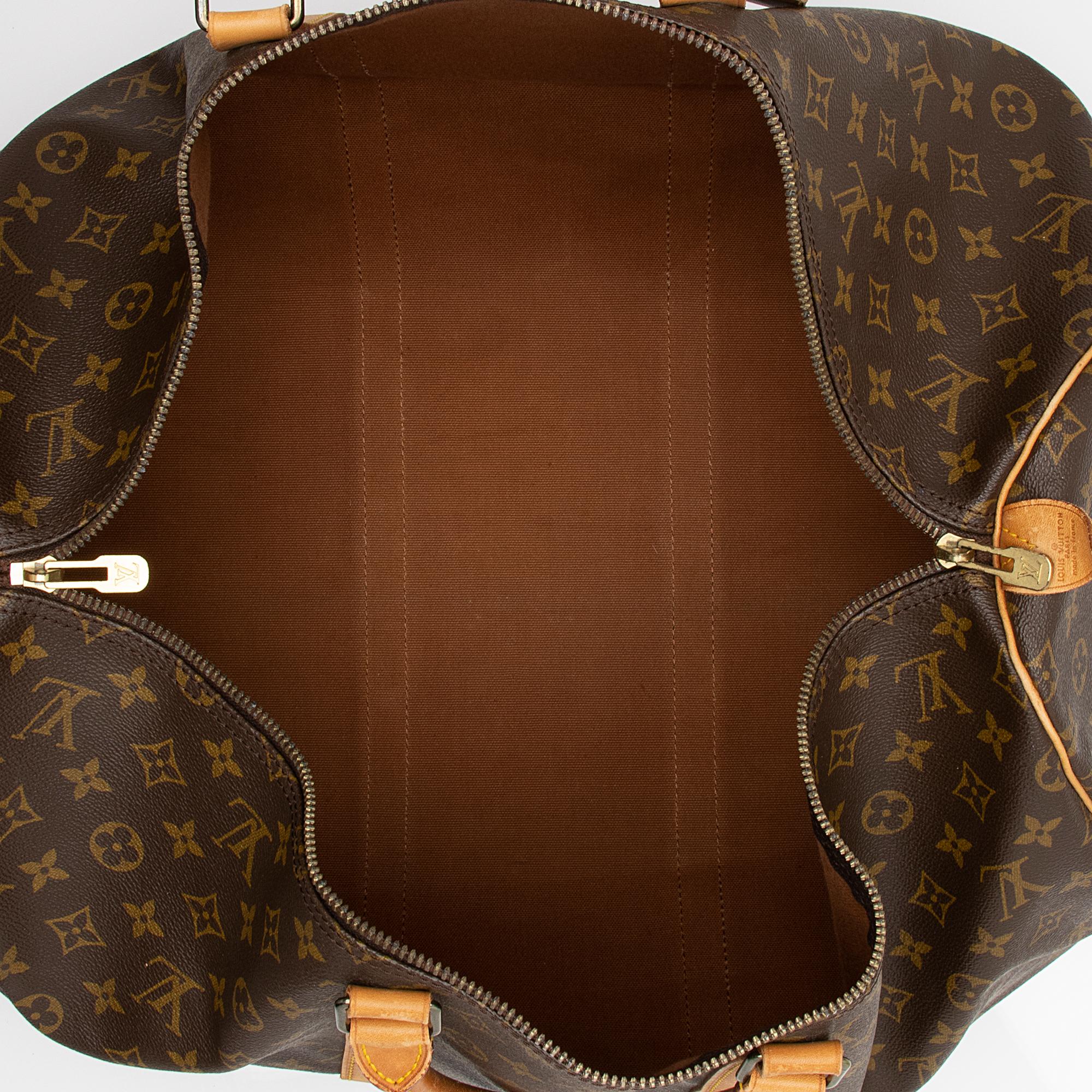 Louis Vuitton Vintage Monogram Canvas Keepall 55 Duffle Bag (HJ33aV) - Image 7