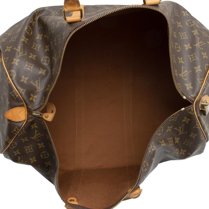 Louis Vuitton Vintage Monogram Canvas Keepall 55 Duffle Bag (YIKVeb) - Image 7
