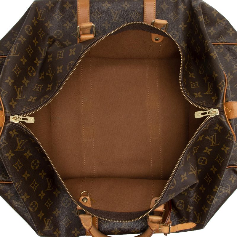Louis Vuitton Vintage Monogram Canvas Keepall 55 Duffle Bag (7T21wA) - Image 7