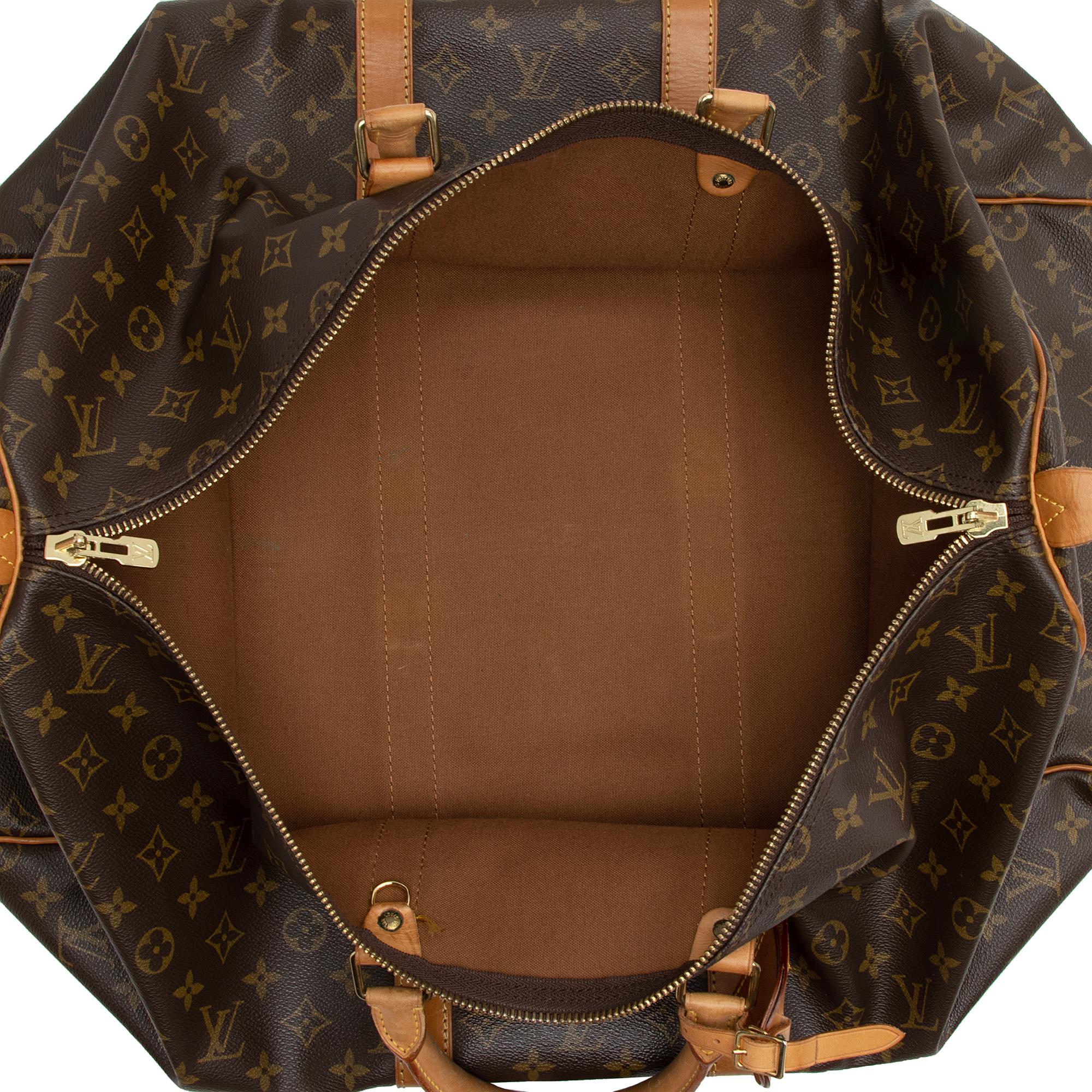 Louis Vuitton Vintage Monogram Canvas Keepall 55 Duffle Bag (7T21wA) - Image 7