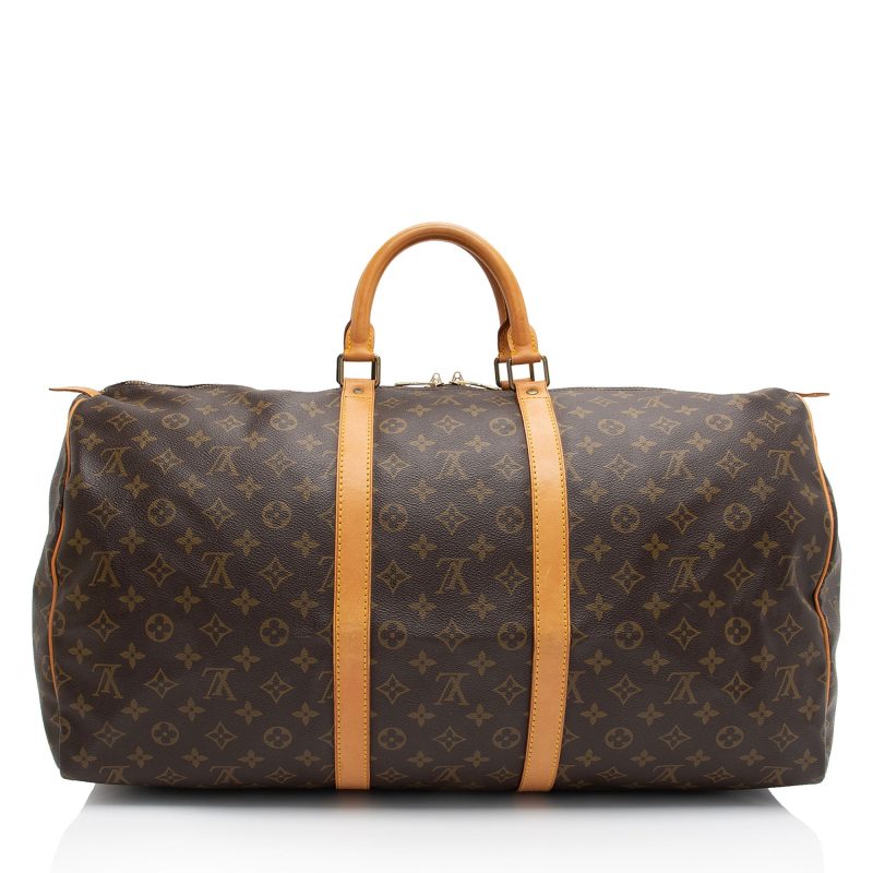 Louis Vuitton Vintage Monogram Canvas Keepall 55 Duffle Bag (V95Q6T) - Image 3