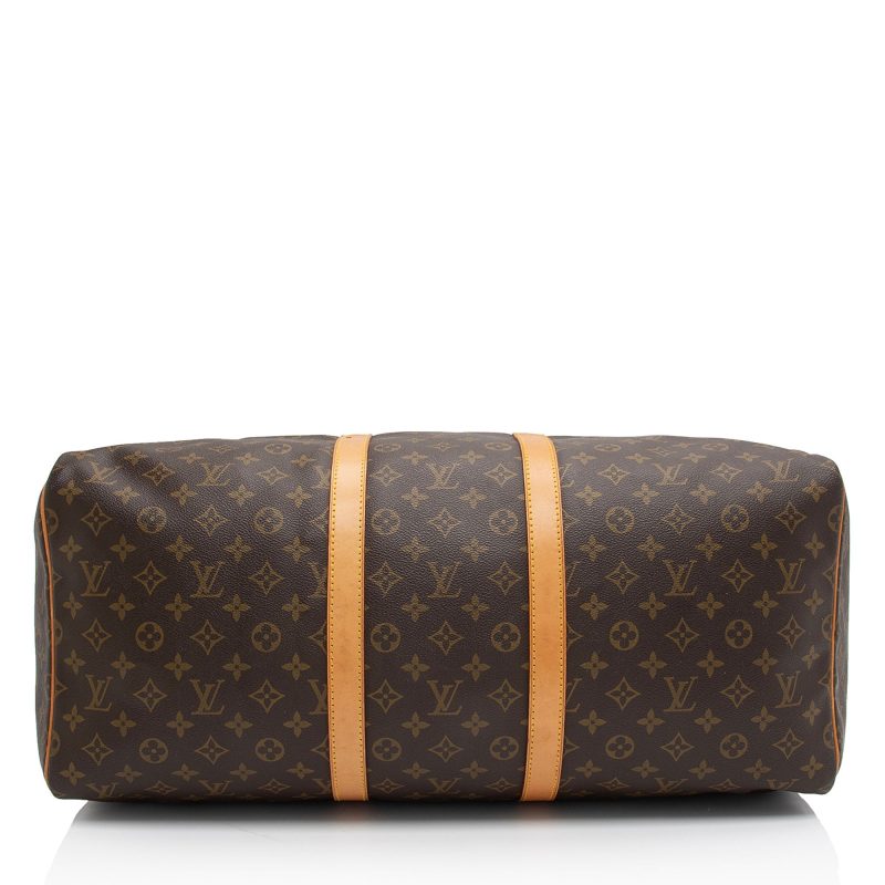 Louis Vuitton Vintage Monogram Canvas Keepall 55 Duffle Bag (V95Q6T) - Image 4