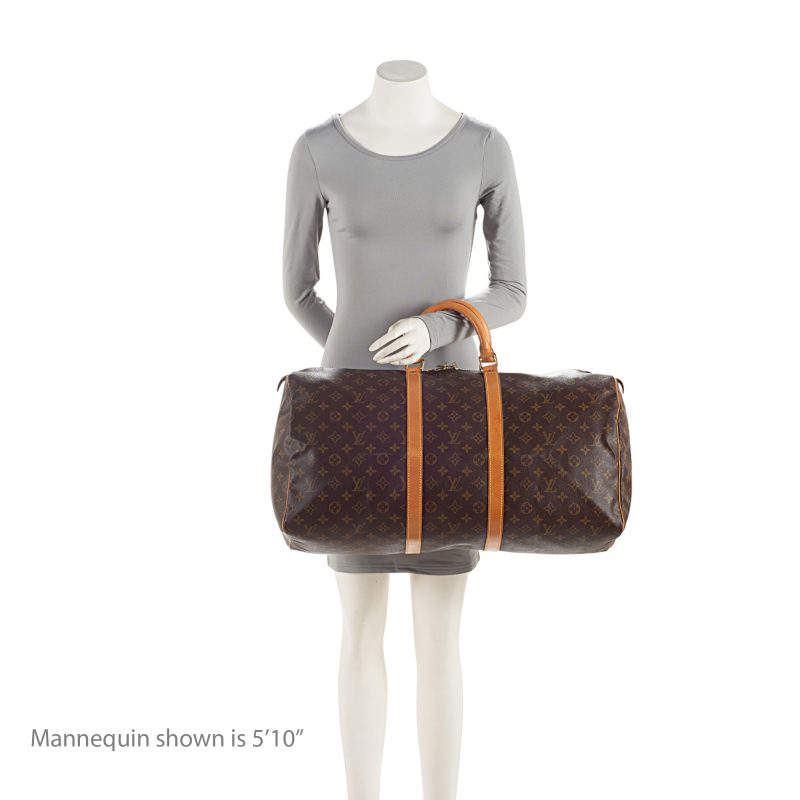 Louis Vuitton Vintage Monogram Canvas Keepall 55 Duffle Bag (V95Q6T) - Image 5