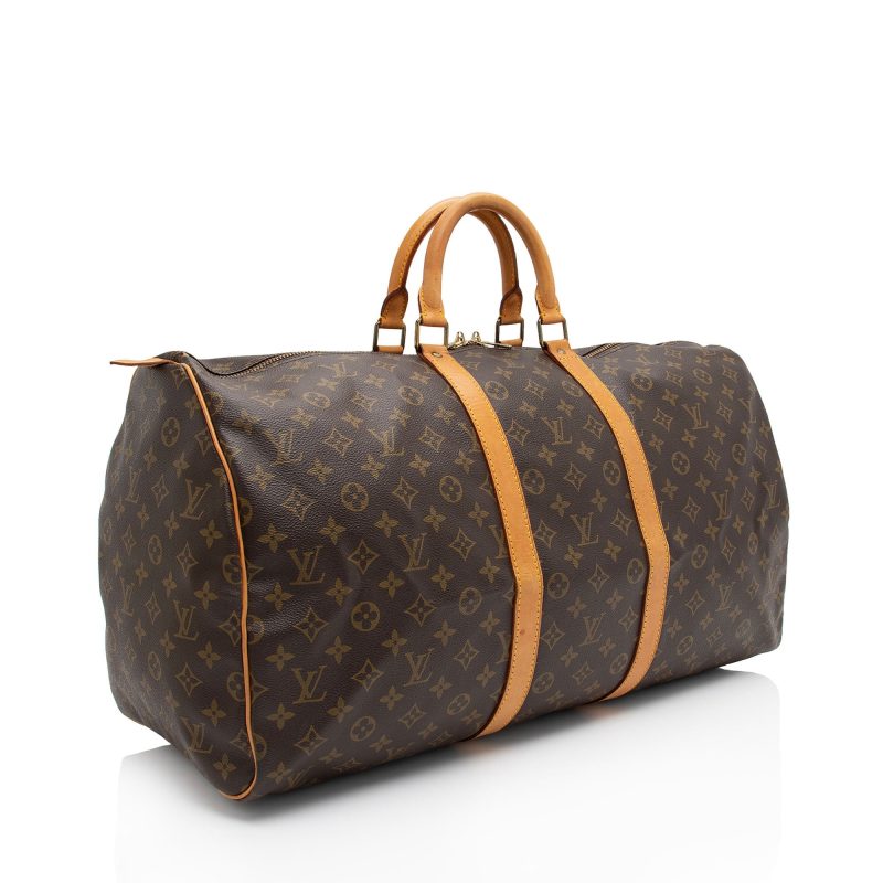 Louis Vuitton Vintage Monogram Canvas Keepall 55 Duffle Bag (V95Q6T) - Image 2