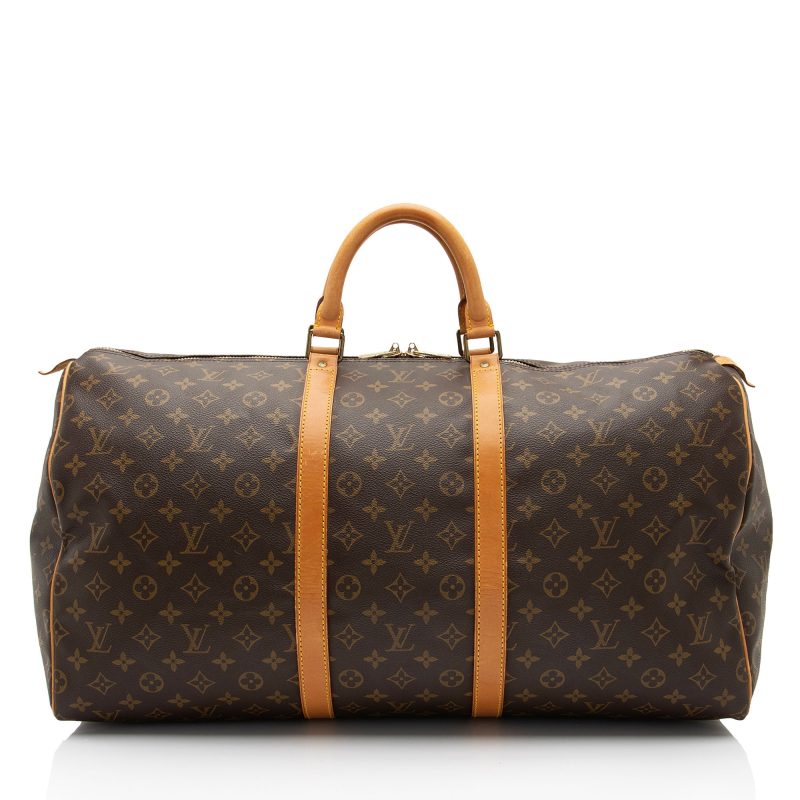 Louis Vuitton Vintage Monogram Canvas Keepall 55 Duffle Bag (4cGeiE)