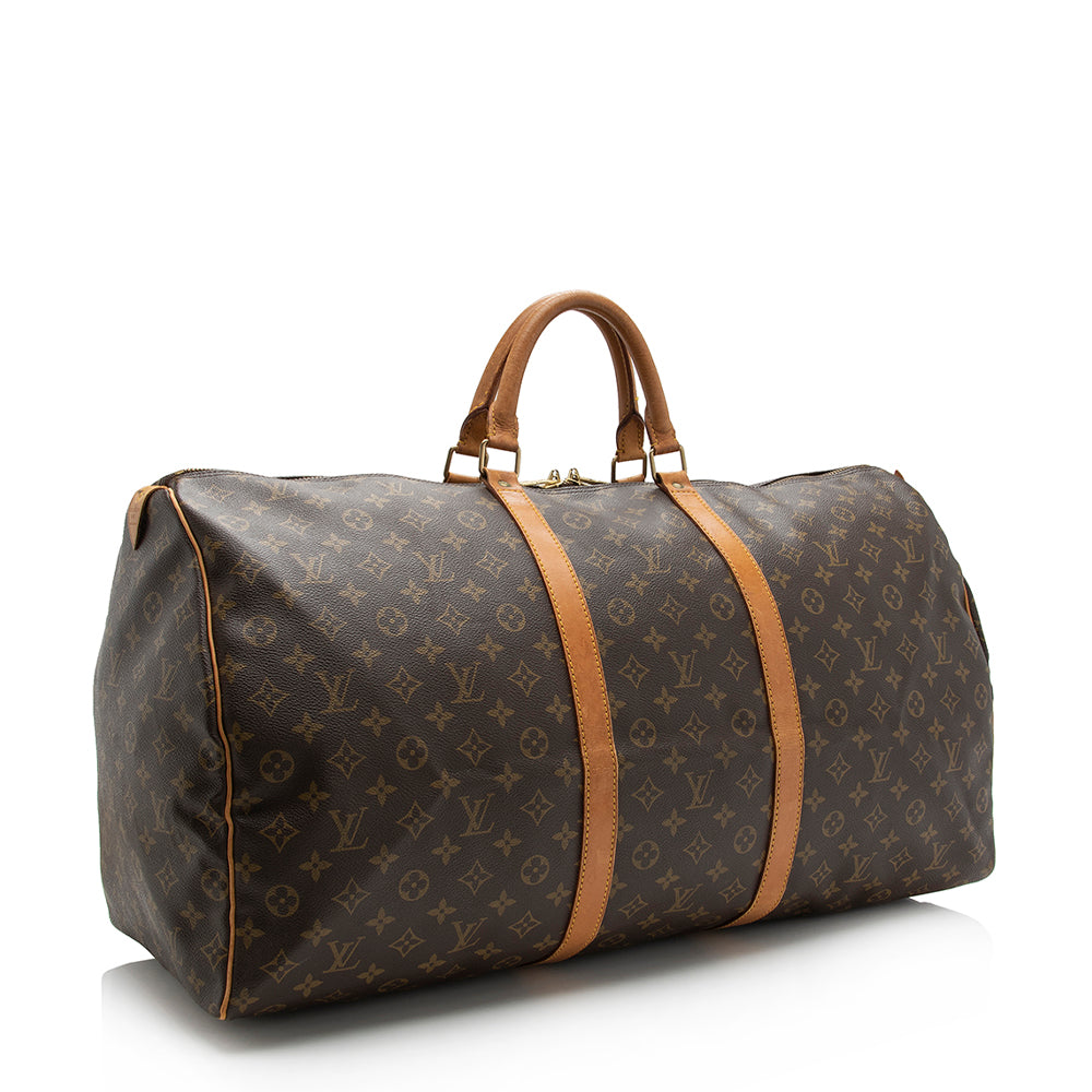 Louis Vuitton Vintage Monogram Canvas Keepall 60 Duffel Bag (16748) - Image 2