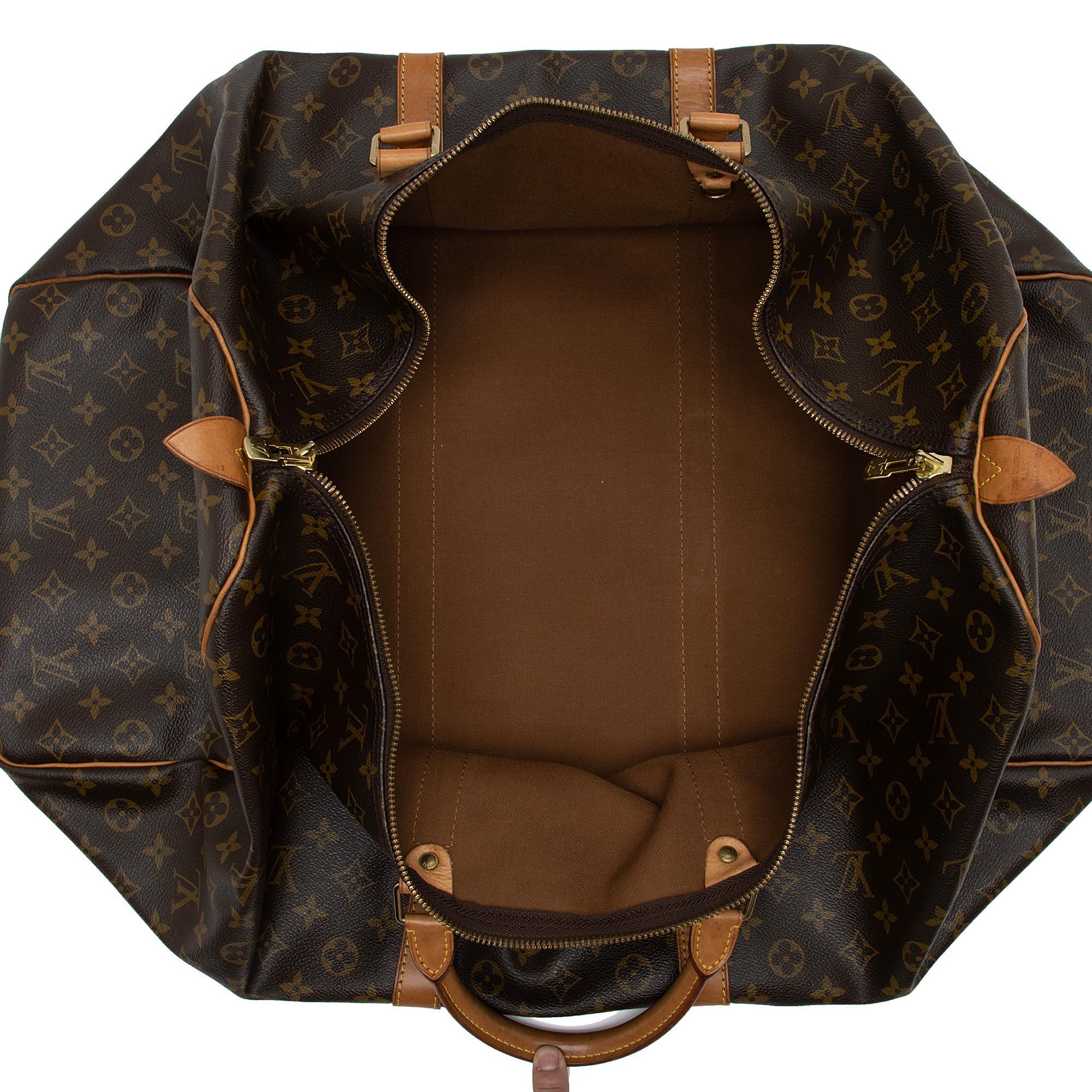 Louis Vuitton Vintage Monogram Canvas Keepall 60 Duffle Bag (A1tiFm) - Image 6