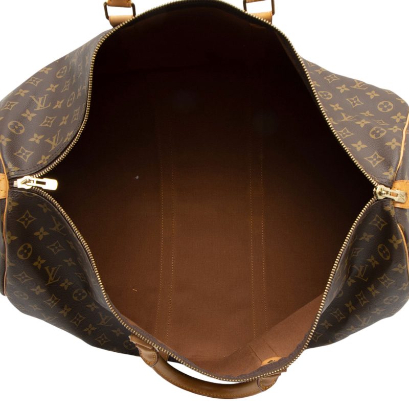 Louis Vuitton Vintage Monogram Canvas Keepall 60 Duffle (8kARCT) - Image 7