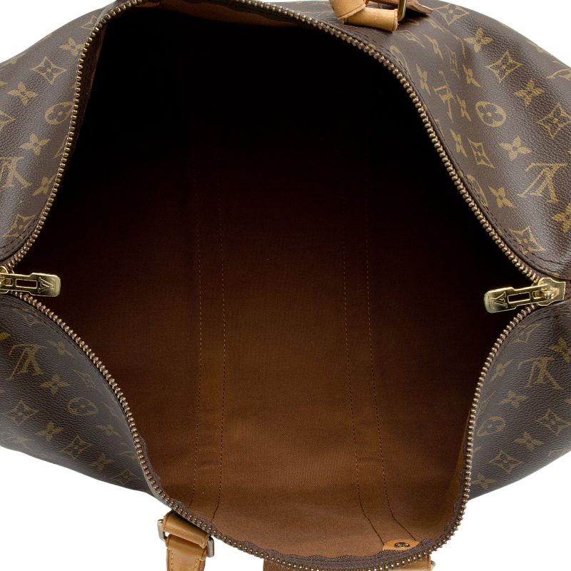 Louis Vuitton Vintage Monogram Canvas Keepall Bandouliere 45 Duffle Bag (eLIEgI) - Image 7