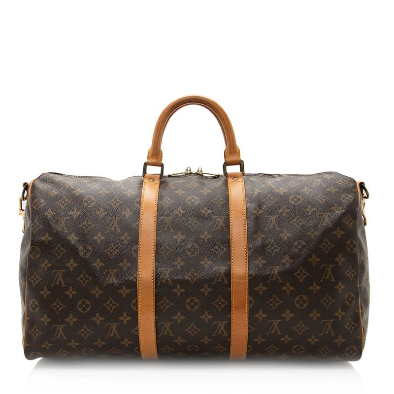 Louis Vuitton Vintage Monogram Canvas Keepall Bandouliere 50 Duffle Bag (20373) - Image 3