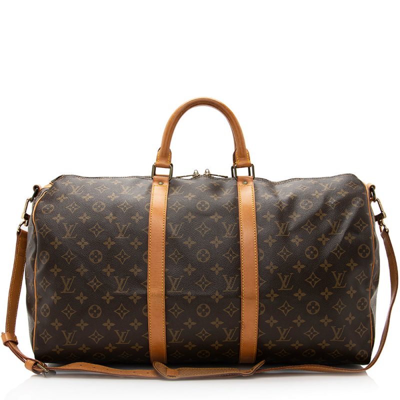 Louis Vuitton Vintage Monogram Canvas Keepall Bandouliere 50 Duffle Bag (20373)