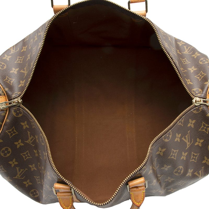 Louis Vuitton Vintage Monogram Canvas Keepall Bandouliere 50 Duffle Bag (20373) - Image 7