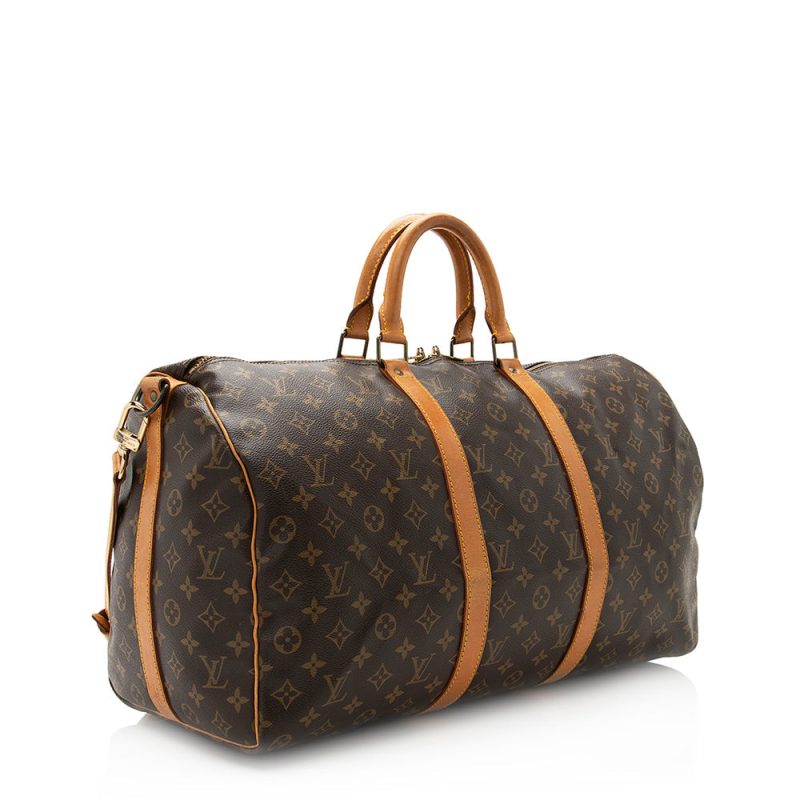 Louis Vuitton Vintage Monogram Canvas Keepall Bandouliere 50 Duffle Bag (20373) - Image 2