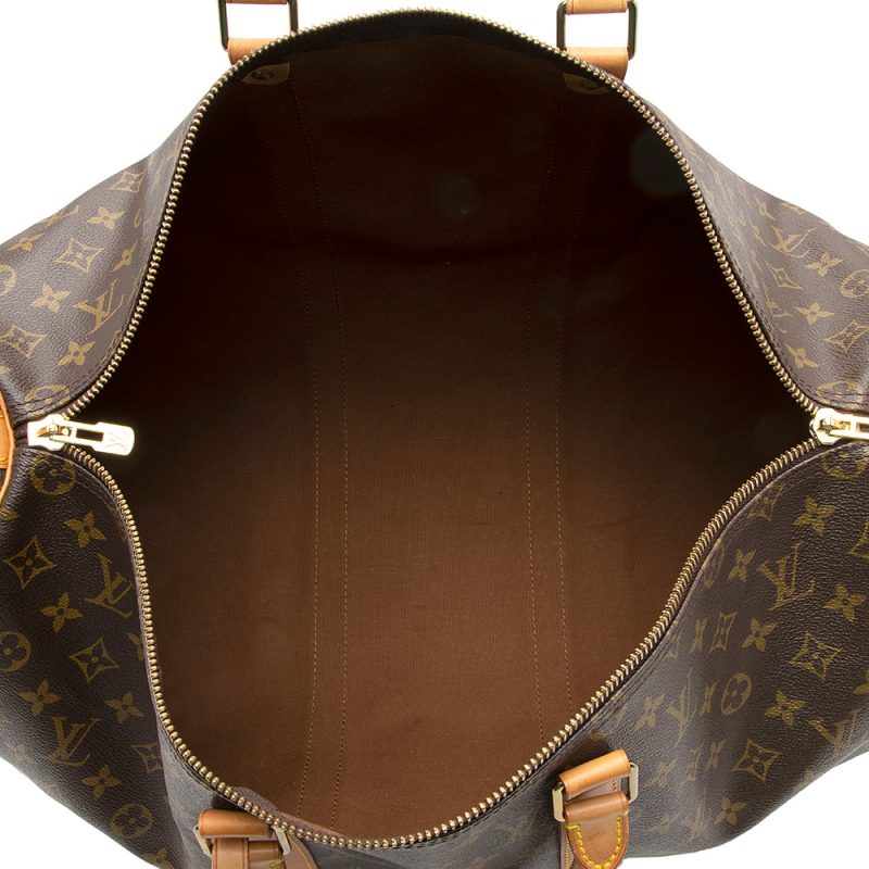 Louis Vuitton Vintage Monogram Canvas Keepall Bandouliere 50 Duffel Bag (20375) - Image 7