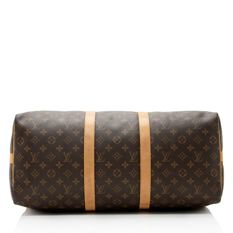 Louis Vuitton Vintage Monogram Canvas Keepall Bandouliere 50 Duffel Bag (20790) - Image 4