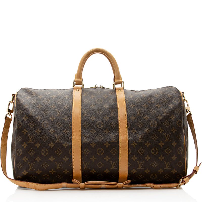 Louis Vuitton Vintage Monogram Canvas Keepall Bandouliere 50 Duffel Bag (20790)