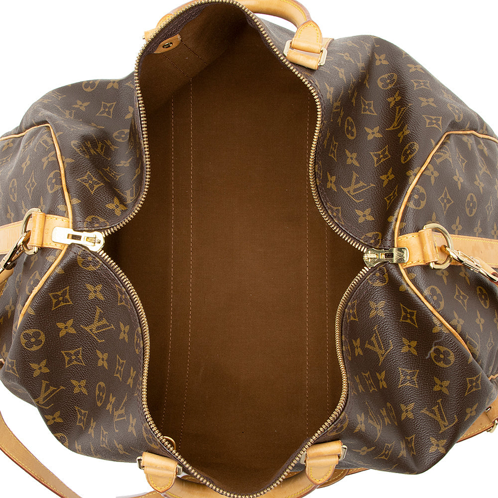 Louis Vuitton Vintage Monogram Canvas Keepall Bandouliere 50 Duffel Bag (20790) - Image 7