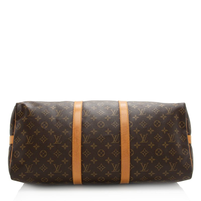 Louis Vuitton Vintage Monogram Canvas Keepall Bandouliere 50 Duffle Bag (20813) - Image 4