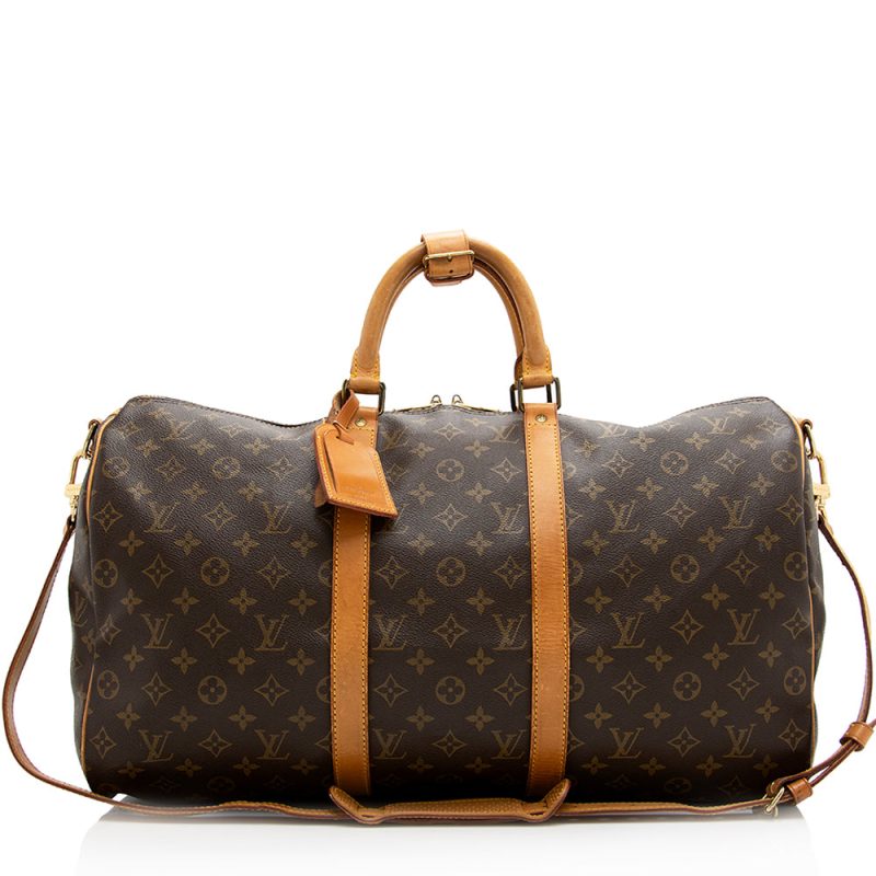 Louis Vuitton Vintage Monogram Canvas Keepall Bandouliere 50 Duffle Bag (20813)