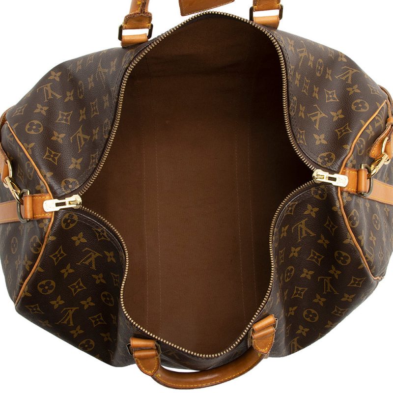 Louis Vuitton Vintage Monogram Canvas Keepall Bandouliere 50 Duffle Bag (21765) - Image 7
