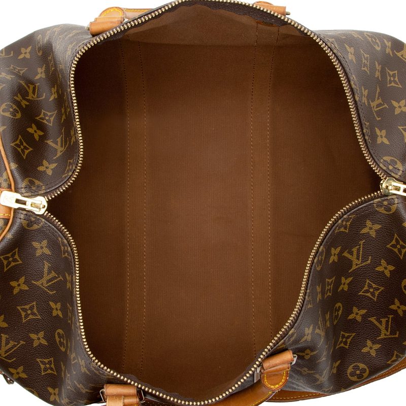 Louis Vuitton Vintage Monogram Canvas Keepall Bandouliere 50 Duffel Bag (22254) - Image 7