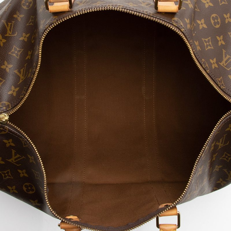 Louis Vuitton Vintage Monogram Canvas Keepall Bandouliere 50 Duffle Bag (22496) - Image 7