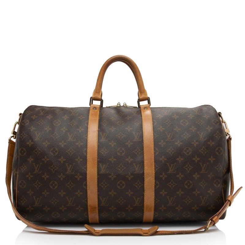 Louis Vuitton Vintage Monogram Canvas Keepall Bandouliere 50 Duffle Bag (RB8b0U)