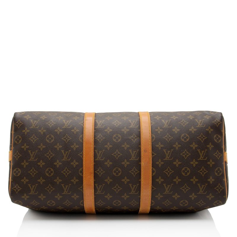 Louis Vuitton Vintage Monogram Canvas Keepall Bandouliere 50 Duffle Bag (MsNrAx) - Image 4